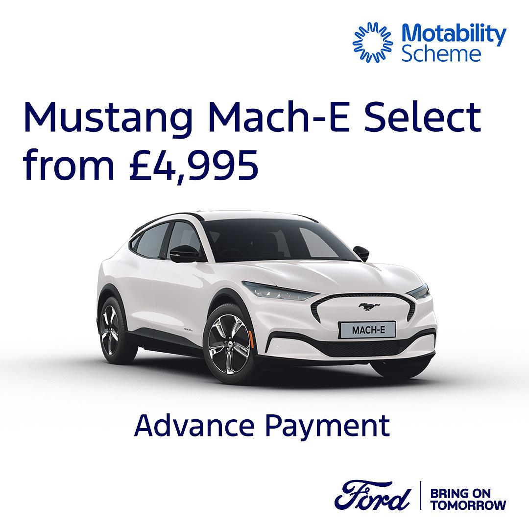 New Ford Mustang Mach-E Select on Motability